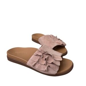 Vionic Women's Palm Roni Suede Slide Sandals Size 5 Slip-on Comfort Support